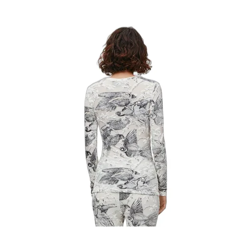 Long sleeve top in viscose blend