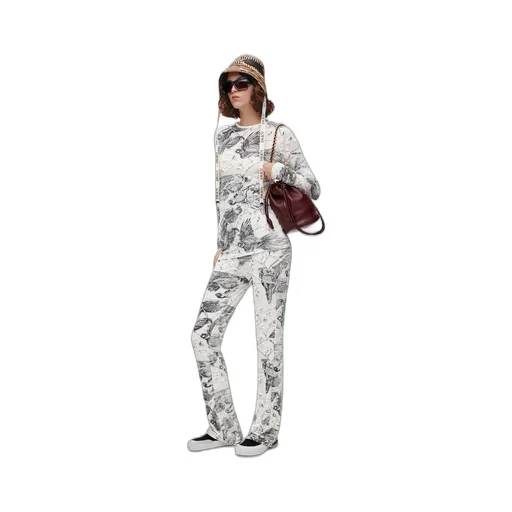 Long sleeve top in viscose blend