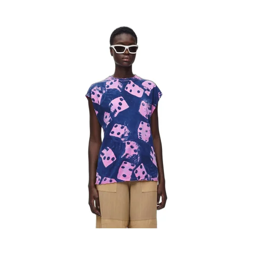 Sleeveless t-shirt in cotton