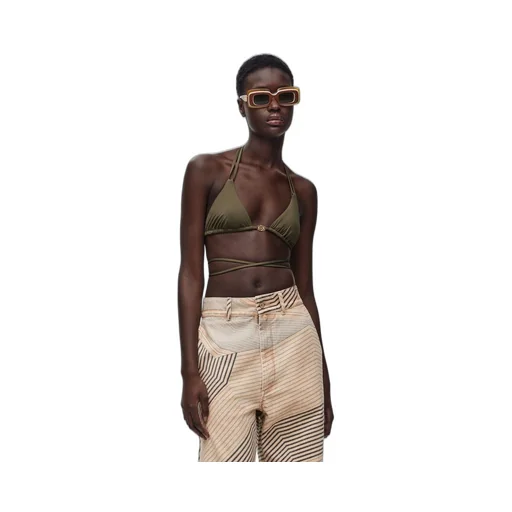 Bikini top in technical jersey