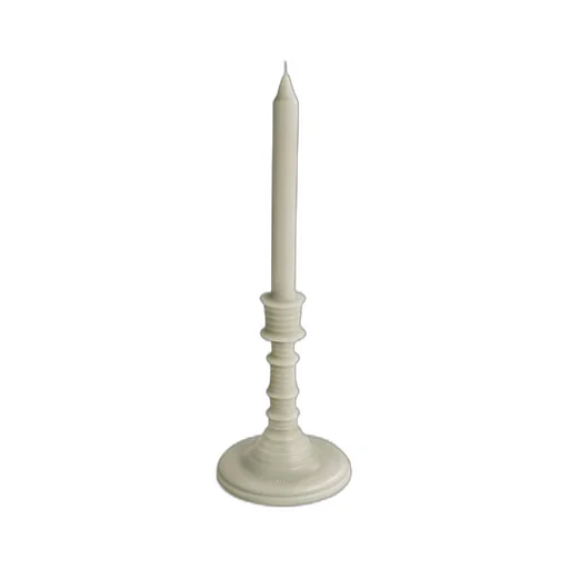 Mushroom wax candleholder
