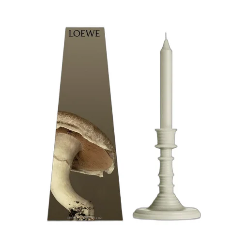 Mushroom wax candleholder