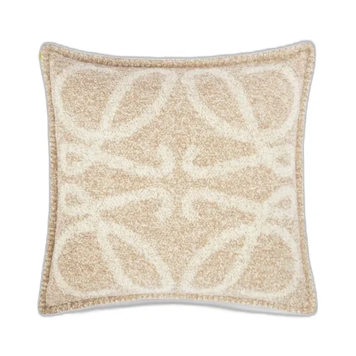 Anagram cushion in alpaca and wool