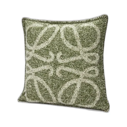 Anagram cushion in alpaca and wool