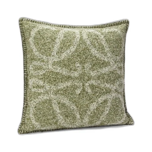 Anagram cushion in alpaca and wool