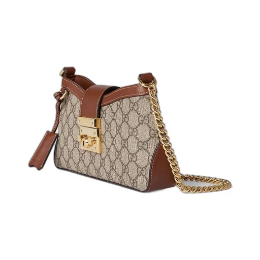 Padlock small shoulder bag