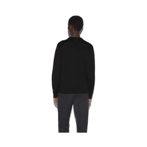 Wool cashmere sweater with intarsia