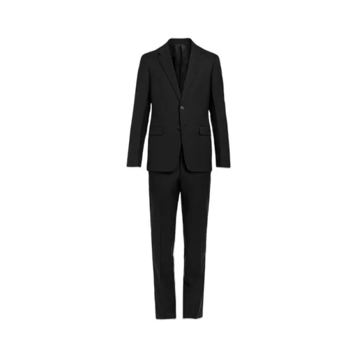 Wool and mohair single-breasted suit