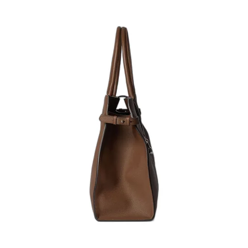 Large tote bag with hook closure