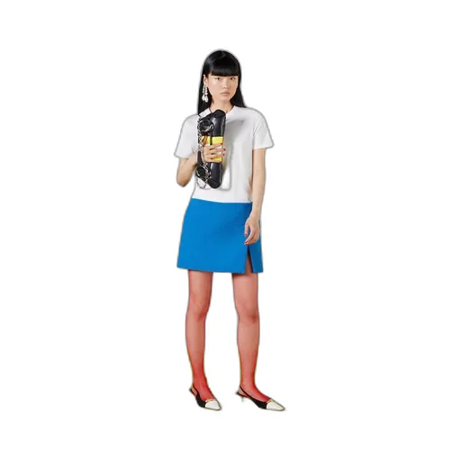 Stretch cotton jersey T-shirt
