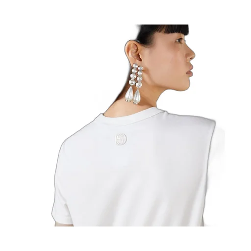 Stretch cotton jersey T-shirt