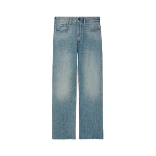 Baggy stonewashed denim trouser