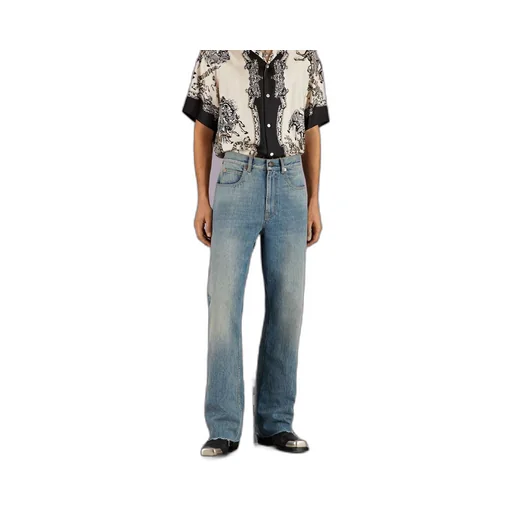 Baggy stonewashed denim trouser