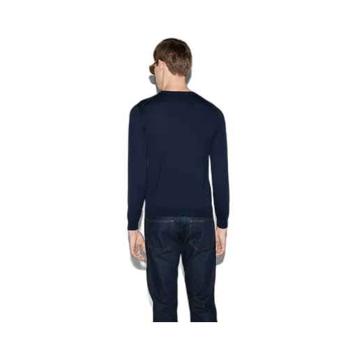 Wool sweater with Horsebit intarsia