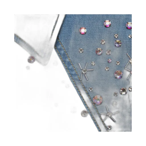 Constellation embroidered denim shirt