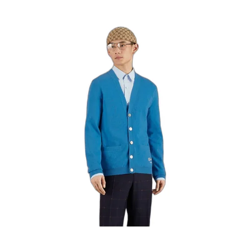 Knit cashmere cardigan sweater