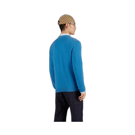 Knit cashmere cardigan sweater
