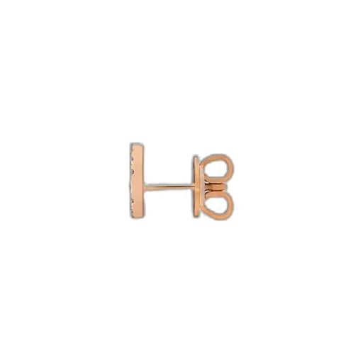 Gucci Interlocking stud earrings with diamonds