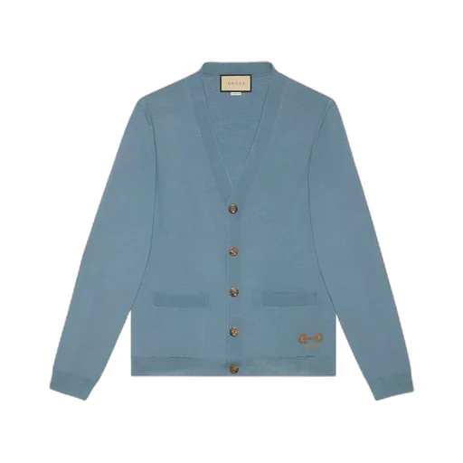 Wool knit cardigan