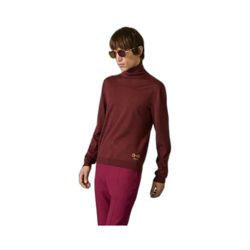 Wool jumper with Horsebit intarsia