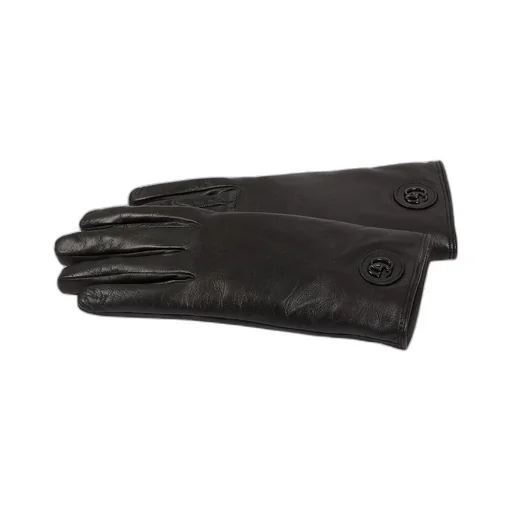 Leather gloves with Double G
