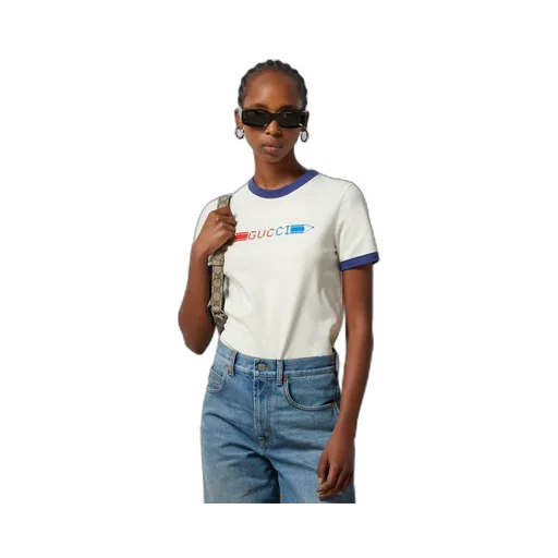 Cotton jersey printed T-shirt
