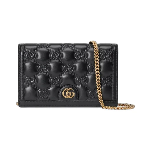 GG Matelassé chain wallet