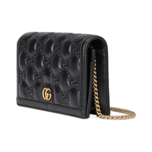 GG Matelassé chain wallet