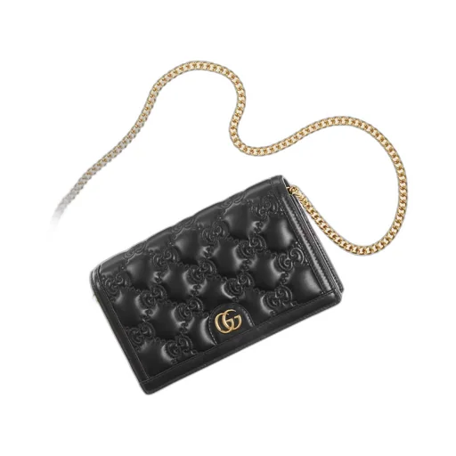 GG Matelassé chain wallet