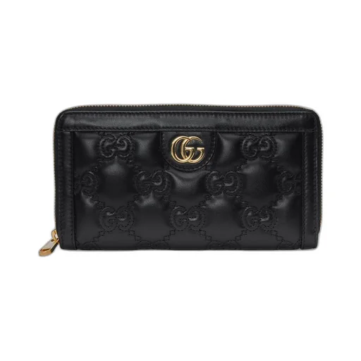 GG Matelassé zip-around wallet