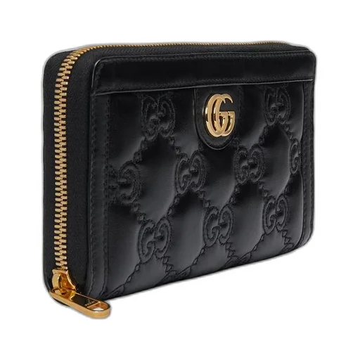 GG Matelassé zip-around wallet