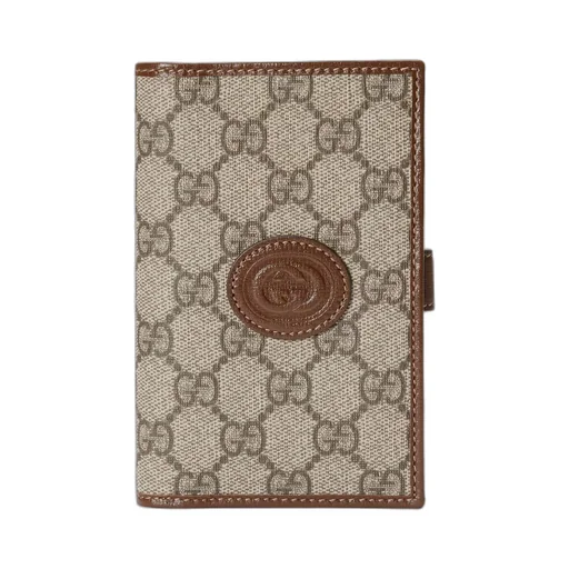 GG passport case with Interlocking G