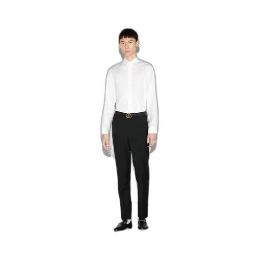Horsebit jacquard cotton shirt