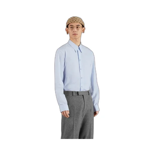 Horsebit jacquard cotton shirt