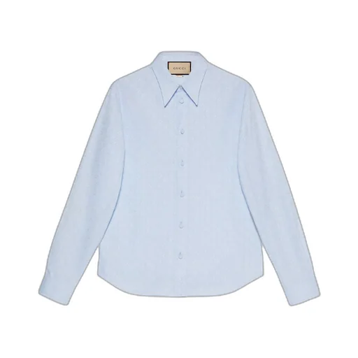 Horsebit jacquard cotton shirt