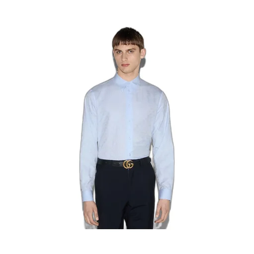 Horsebit jacquard cotton shirt