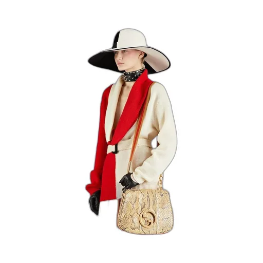 Gucci Blondie top handle python bag