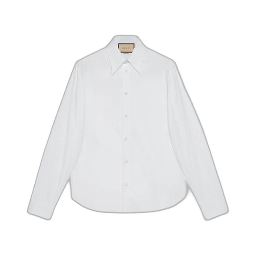 Horsebit jacquard cotton shirt