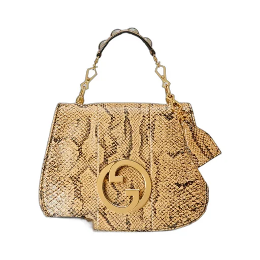 Gucci Blondie top handle python bag