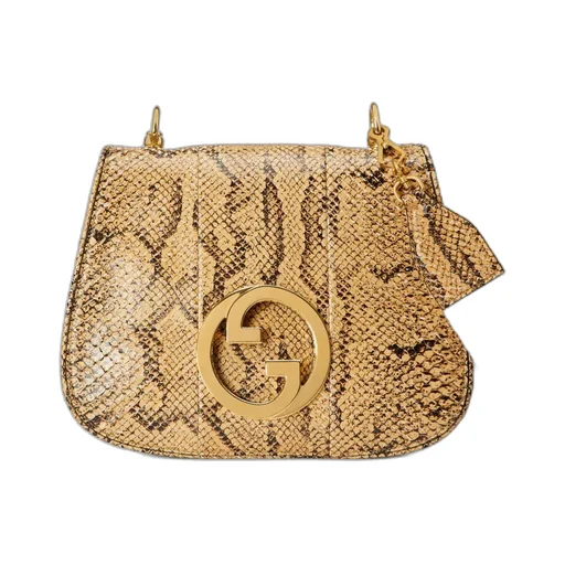 Gucci Blondie top handle python bag