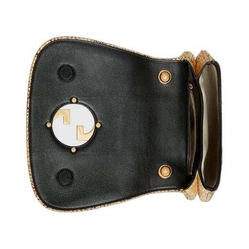 Gucci Blondie top handle python bag