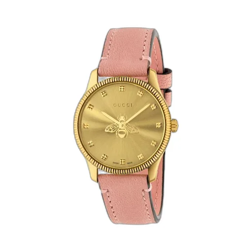 G-Timeless watch with bee, 29 mm