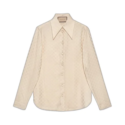 GG silk crepe shirt