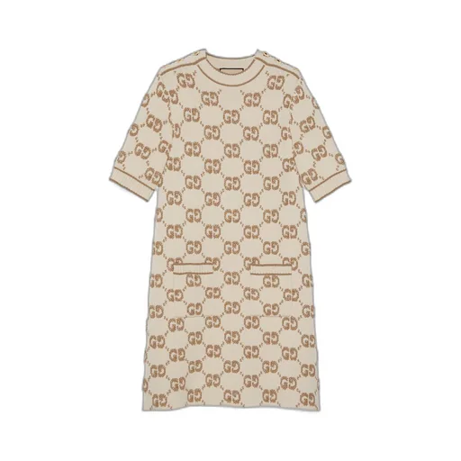 GG wool bouclé jacquard dress