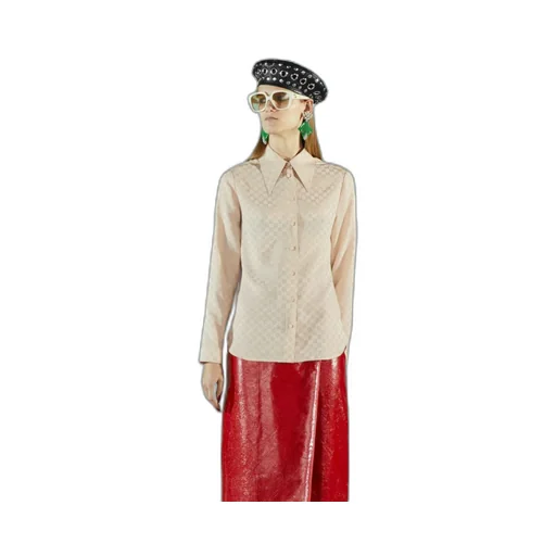 GG silk crepe shirt