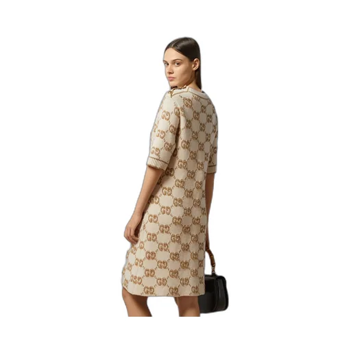 GG wool bouclé jacquard dress