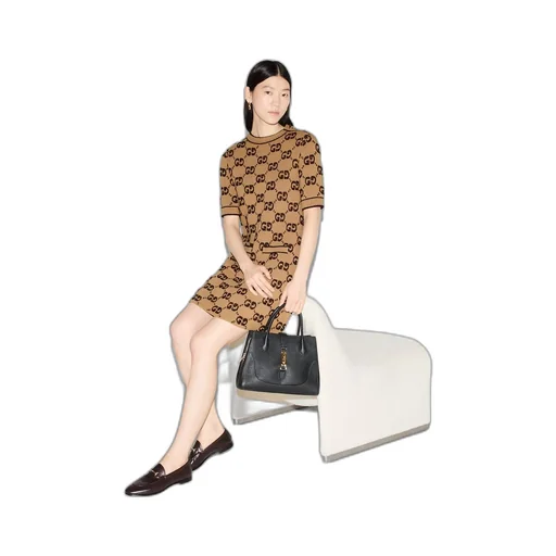 GG wool bouclé jacquard dress