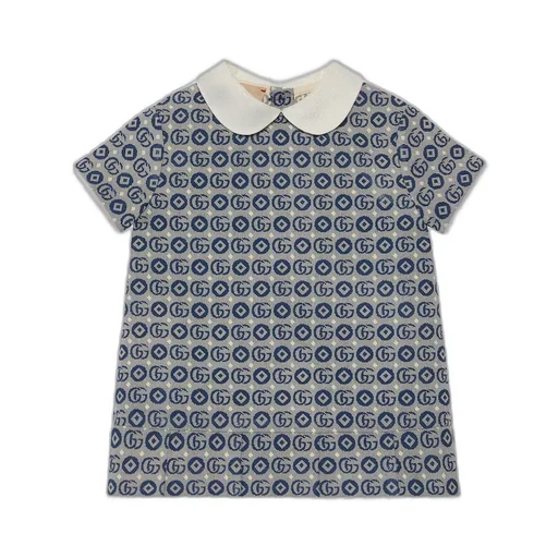 Baby Double G cotton jacquard dress