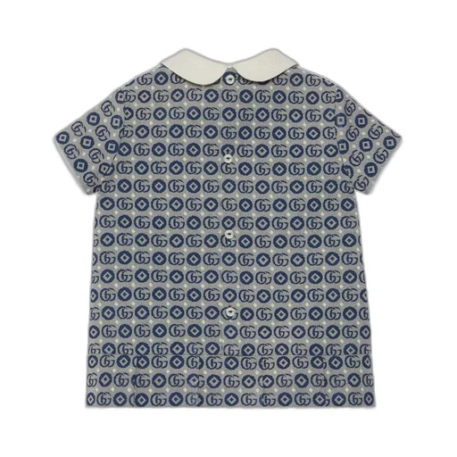 Baby Double G cotton jacquard dress