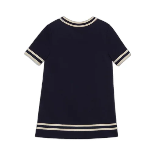 Children's cotton jersey dress with Horsebit